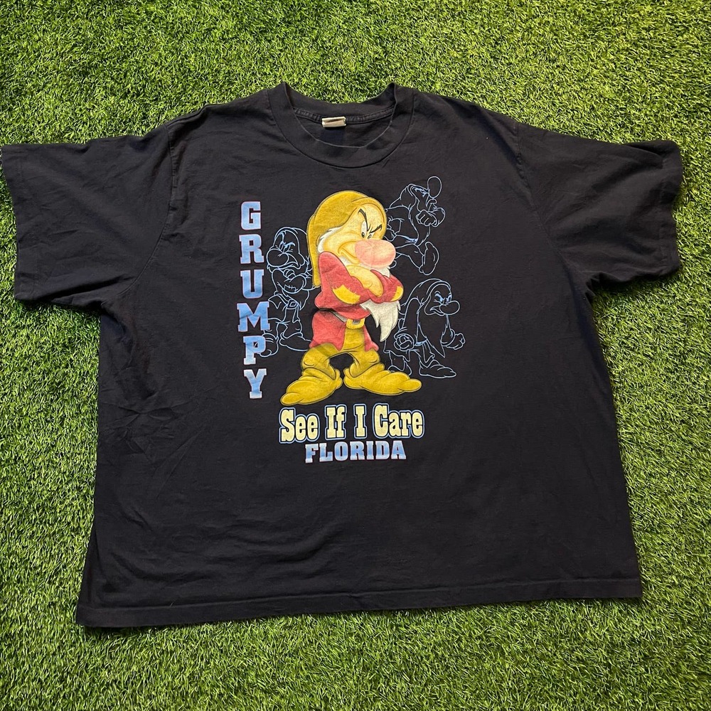 Vintage Grumpy 'See If I Care' Disney Graphic Tee